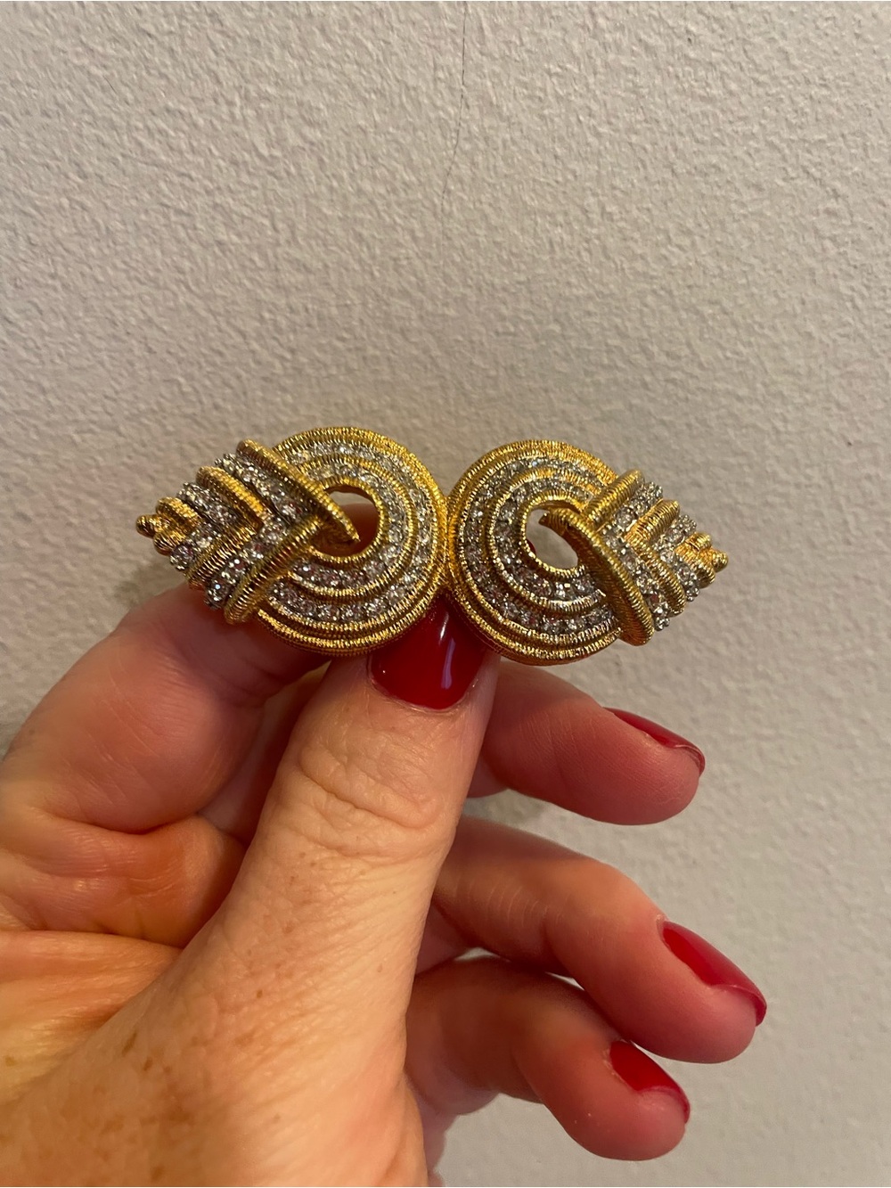 Nina Ricci Gold and Silver Double Knot Brooch